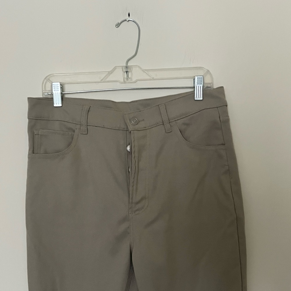 Maison Martin Margiela High Rise Bootcut/Flare Pants Italy Khaki Beige 8-10 - Picture 3 of 9